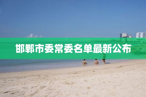 邯鄲市委常委名單最新公布