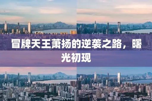 冒牌天王蕭揚(yáng)的逆襲之路，曙光初現(xiàn)