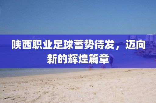 陜西職業(yè)足球蓄勢待發(fā)，邁向新的輝煌篇章
