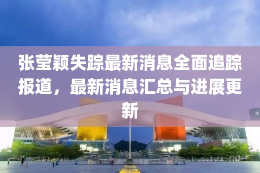 張瑩穎失蹤最新消息全面追蹤報道，最新消息匯總與進展更新
