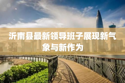 沂南縣最新領(lǐng)導(dǎo)班子展現(xiàn)新氣象與新作為