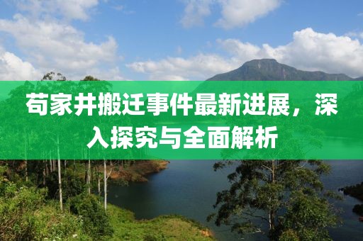 茍家井搬遷事件最新進(jìn)展，深入探究與全面解析