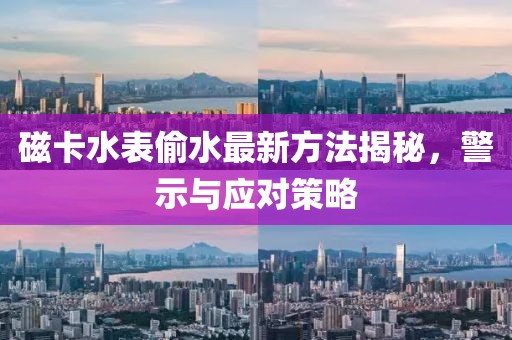 磁卡水表偷水最新方法揭秘，警示與應(yīng)對(duì)策略