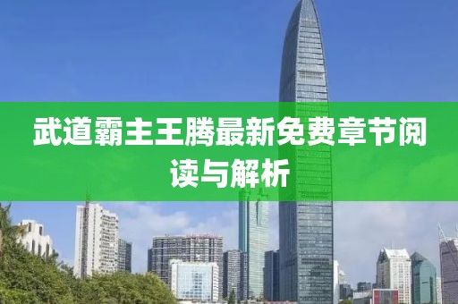 武道霸主王騰最新免費(fèi)章節(jié)閱讀與解析