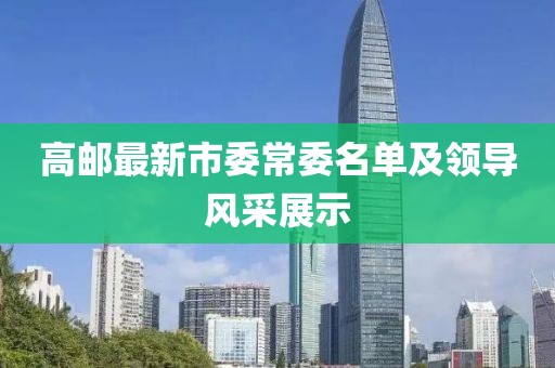 高郵最新市委常委名單及領(lǐng)導(dǎo)風(fēng)采展示