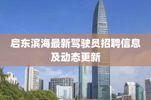 啟東濱海最新駕駛員招聘信息及動態(tài)更新