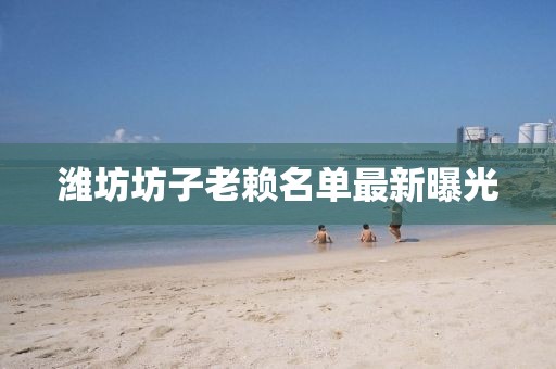 濰坊坊子老賴名單最新曝光