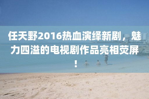 任天野2016熱血演繹新劇，魅力四溢的電視劇作品亮相熒屏！