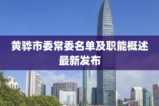 黃驊市委常委名單及職能概述最新發(fā)布