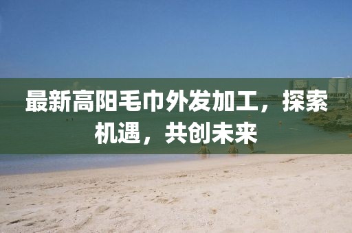 最新高陽毛巾外發(fā)加工，探索機(jī)遇，共創(chuàng)未來