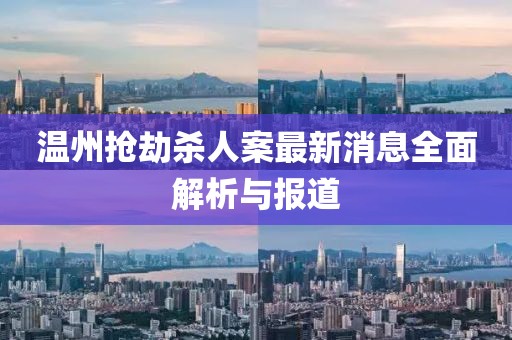 溫州搶劫殺人案最新消息全面解析與報道