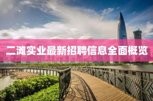 二灘實業(yè)最新招聘信息全面概覽
